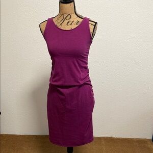 Purple Sleeveless maternity Dress